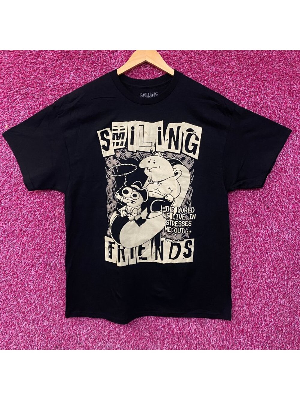 Smiling Friends Charlie and Pim Graphic T-Shirt XL